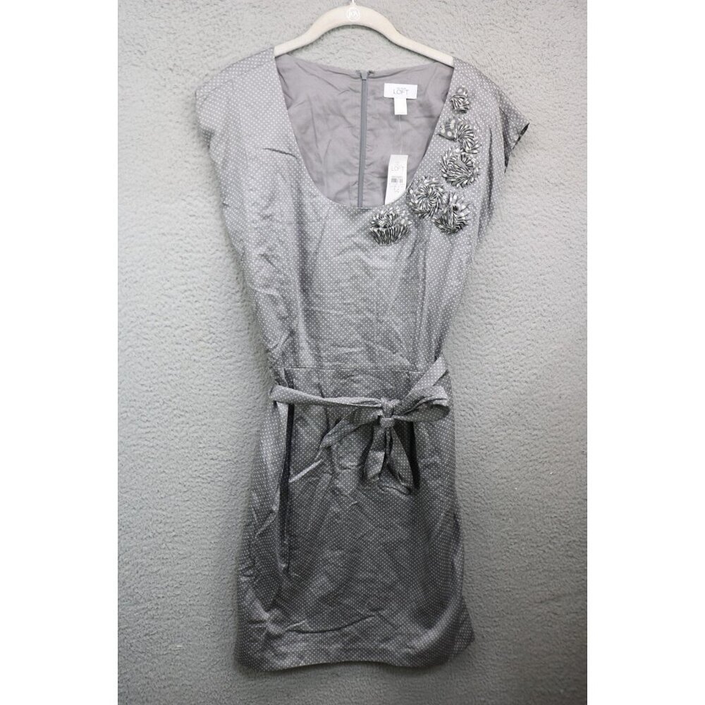 Loft by Anne Taylor Sleeveless A Line Dress-Size 14-NWT-Preppy-Belted-Feminine